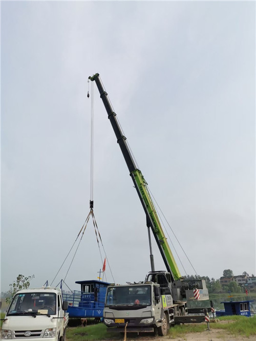 陆丰市桥梁建设吊装案例